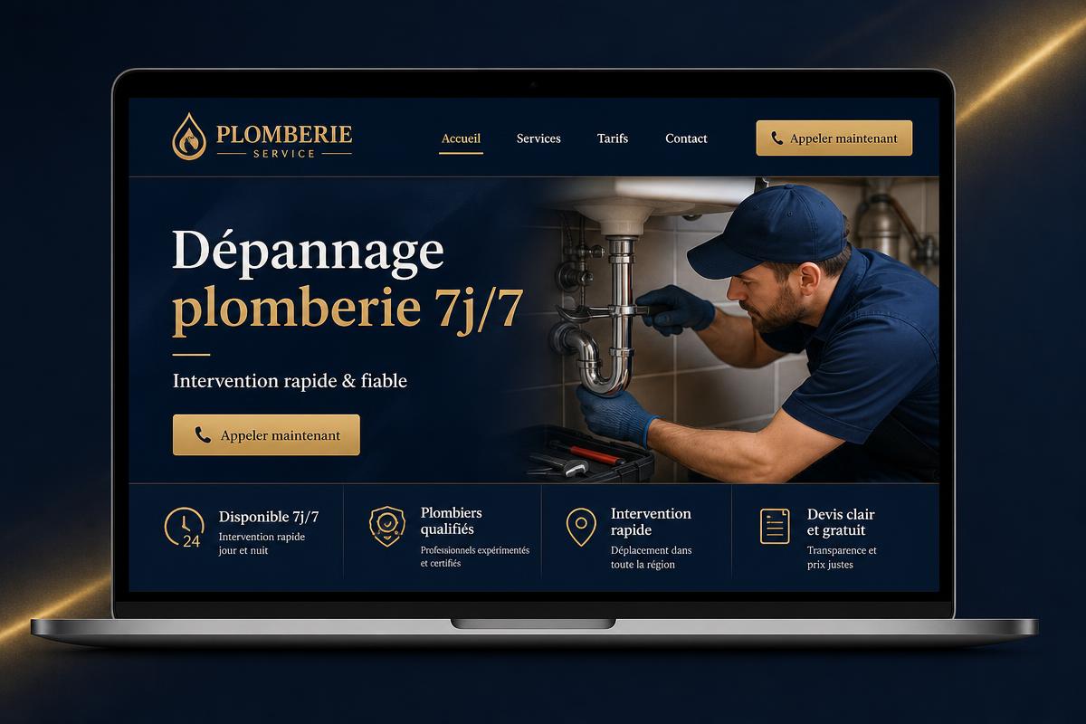 Aperçu du site Signature Plombier pour la plomberie et le dépannage