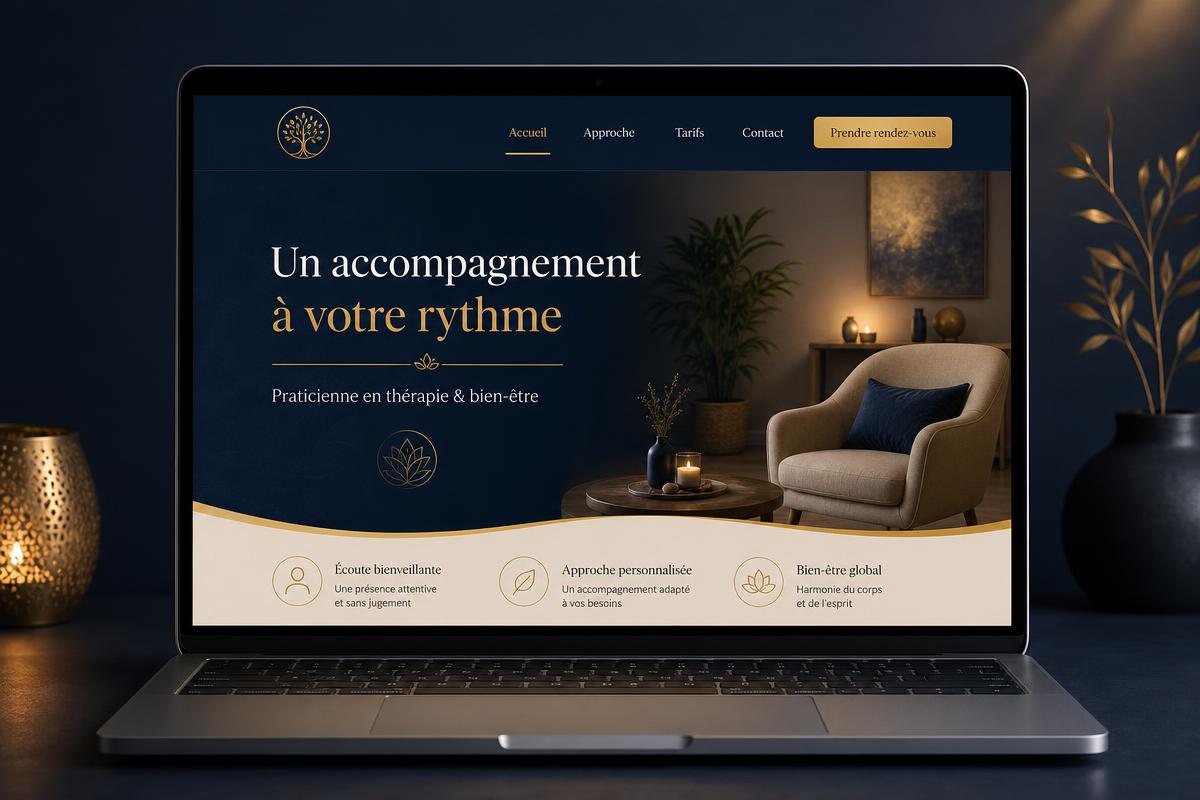 Aperçu du site Signature Thérapeute pour la santé et l'accompagnement